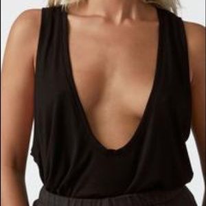 Joah Brown Deep End Tank in Black Rib